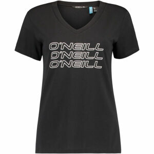 O'Neill LW TRIPLE STACK V-NECK T-SHIR Dámske tričko, čierna, veľkosť S