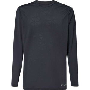 Oakley REDUCT Berm LS Pánske cyklistické tričko, čierna, veľkosť XL