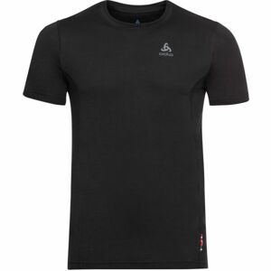 Odlo SUW MEN'S TOP CREW NECK S/S NATURAL+ LIGHT čierna M - Pánske tričko