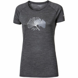 PROGRESS TARANAKI Dámske tričko z merino vlny, tmavo sivá, veľkosť L