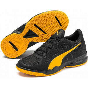 Puma AURIZ JR Juniorská volejbalová obuv, čierna, veľkosť 37