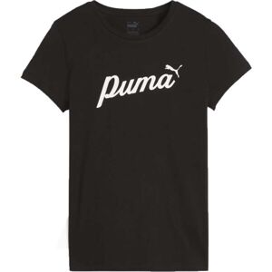 Puma ESSENTIALS + BLOSSOM SCRIP TEE Dámske tričko, čierna, veľkosť