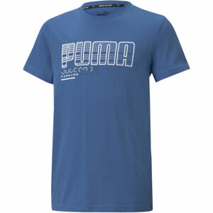 Puma ACTIVE SPORTS GRAPHIC TEE Detské tričko, modrá, veľkosť 128