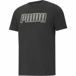 Puma ATHLETICS TEE BIG LOGO Pánske tričko, čierna, veľkosť S