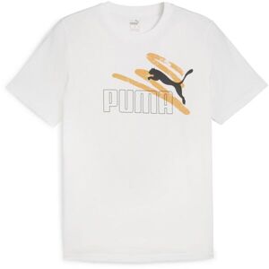 Puma ESSENTIALS + LOGO LAB SUMMER TEE Pánske tričko, biela, veľkosť