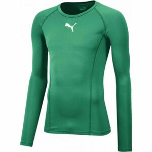 Puma LIGA BASELAYER TEE LS Pánske funkčné tričko, zelená, veľkosť XXL