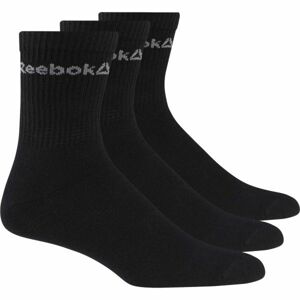 Reebok ACT CORE CREW SOCK 3P Unisex ponožky, čierna, veľkosť 35-38