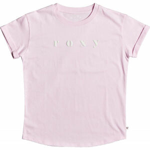 Roxy EPIC AFTERNOON WORD Dámske tričko, ružová,biela, veľkosť