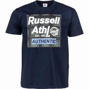 Russell Athletic S/S CREWNECK TEE SHIRT vínová L - Pánske tričko
