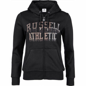 Russell Athletic ZIP THROUGH HOODY čierna M - Dámska mikina