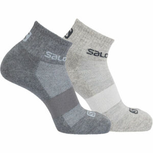 Salomon SOCKS EVASION 2-PACK Ponožky, sivá, veľkosť