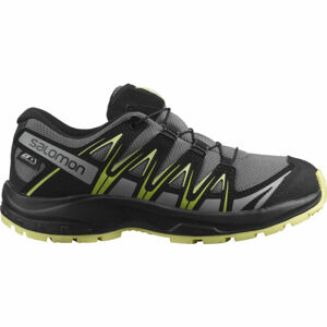 Salomon XA PRO 3D CSWP J Juniorská outdoorová obuv, tmavo sivá, veľkosť 33