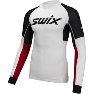 Swix TRIAC RACE X M Pánske viacúčelové funkčné tričko s dlhým rukávom, biela, veľkosť S