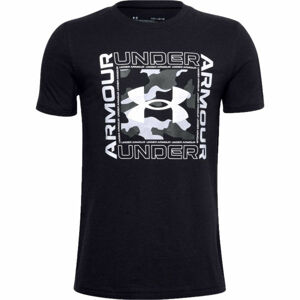 Under Armour LIVE RIVAL INSPIRED SS Chlapčenské tričko, čierna, veľkosť L