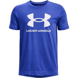 Under Armour SPORTSTYLE LOGO SS Chlapčenské tričko, modrá, veľkosť M