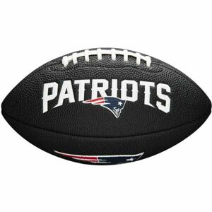 Wilson MINI NFL TEAM SOFT TOUCH FB BL NE Mini lopta na americký futbal, čierna, veľkosť UNI