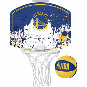 Wilson NBA MINI HOOP WARRIORS Mini basketbalový kôš, modrá, veľkosť